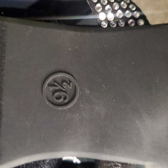  A New Day Maxine Flats in Black Velour shoes pointed - Picture 5 of 6